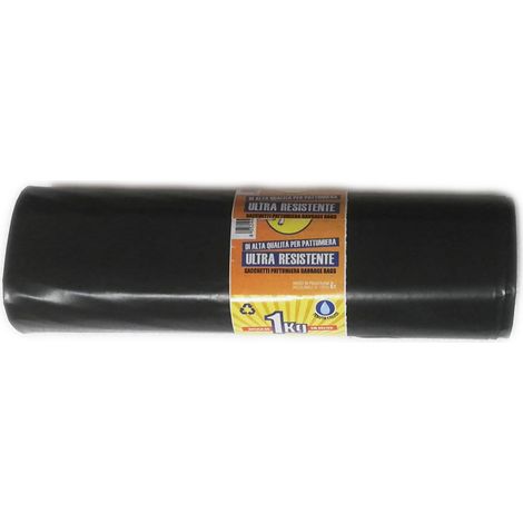 Sacco pattume colore nero da 1kg tipo pesante l 90 x h 120cm (1/3)