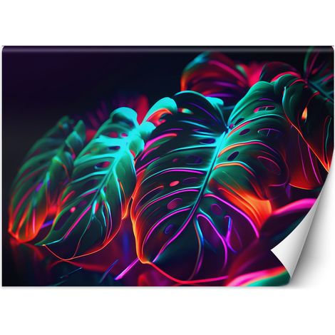Papier peint Feuilles de monstera en style futuriste 450x315 (1/5)