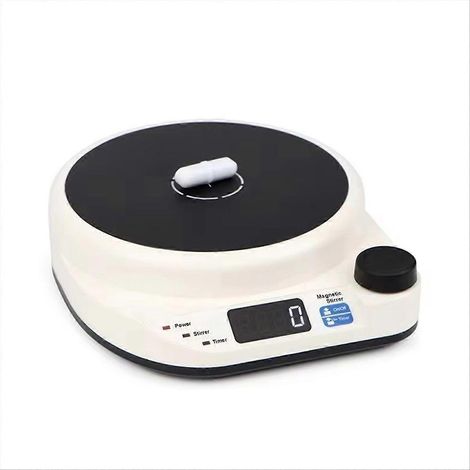 Agitateur magnétique 2000 tr/min Mini agitateur magnétique électrique avec barreau magnétique et moteur CC sans balais pour laboratoire chimique 5s (UE) (1/5)