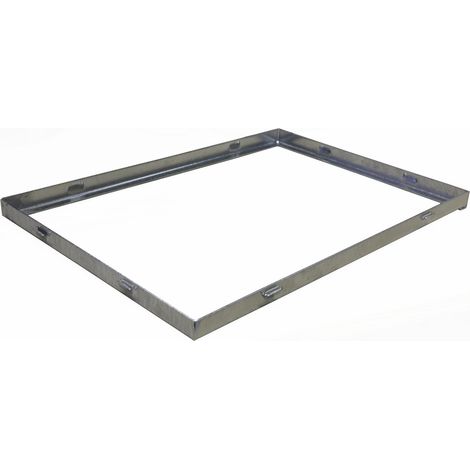 Winkelrahmen für Garagenrost Außenmaß 400 x 400 mm, Winkelmaß 33/25/2 mm