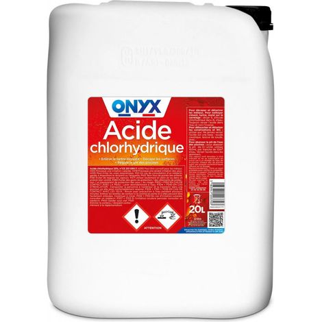 Acide chlorhydrique 23% 20L – Détartrant puissant pour canalisations et métaux – Nettoyage intensif et décapage efficace – Ardea