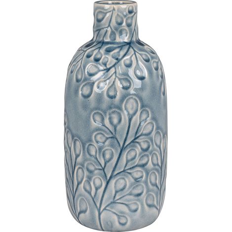 Pinhal vase céramique bleue.