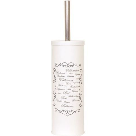 Brosse wc avec support Acier PARIS Crème MSV