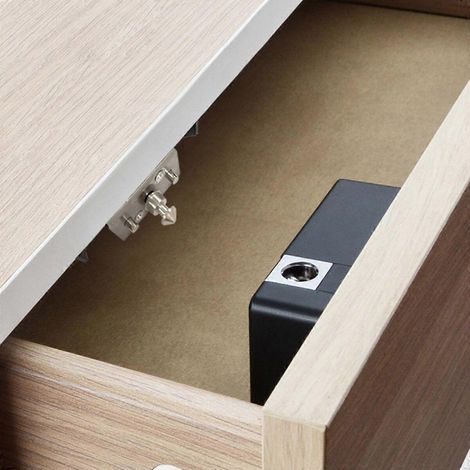 Serrure antivol sans clé : serrure à carte RFID dissimulée pour tiroirs, armoires et placards