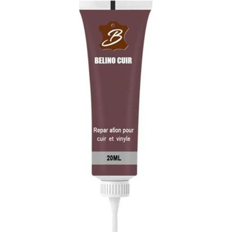 Gel de réparation de cuir pour accessoire de réparation de cuir de siège de maison et de voiture 20 ml, marron, 10 2 cm (1/3)