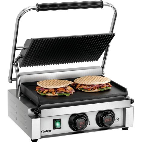 Grill professionnel à panini Électronique - 340 x 220 mm - Bartscher (1/4)