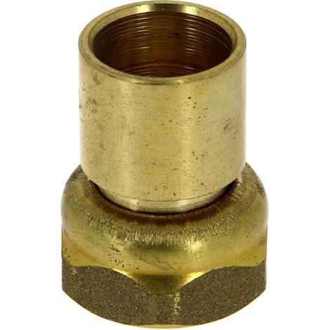 Raccord 2 pièces écrou femelle 15-21 souder Ø16 gaz naturel