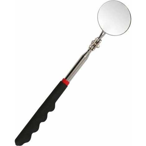 CHOYCLIT Miroir d'inspection,Miroirs Télescopiques, Miroirs D'inspection Réglables, Miroir D'inspection, Miroir D'inspection Rotatif à 360 Degrés, Télescopique Jusqu'à 73 cm, Poignée Noire Antidérapan (1/5)