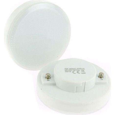 Eclairage Design – Lot de 2 ampoules LED GX53 7W – Équivalent 50W – 600 lumens – Température de couleur 4000K – Non dimmable – Durée de vie 20 000H (1/6)