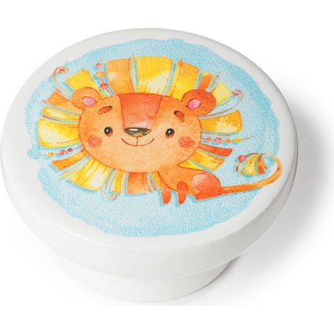 Pomo para Mueble  Estilo Infantil Juvenil  Fabricado en Haya  Acabado en Ilustrado  Medidas 383822 mm  Sistema de Fijación  Incluye Tornillos M4  2 Unidades -