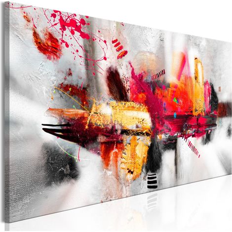 Tableau Installation colorée Étroit - 120 x 40 cm (1/4)