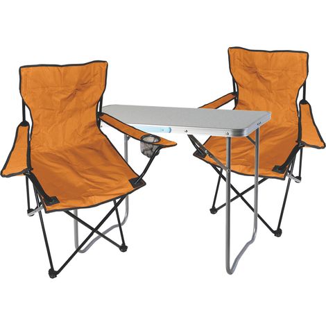3-teiliges Campingmöbel Set orange-MMC330870+2xMPO2468 (1/5)