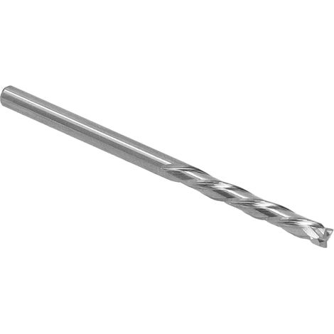 Fraise en carbure à grain, 3 dents, queue cylindrique, outil de quincaillerie industrielle, 3,175 x 3,175 x 22 x 55 mm