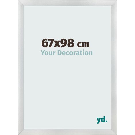 yd. - Cadre photo 67x98 - Argent Mat - MDF - Pisa (1/5)