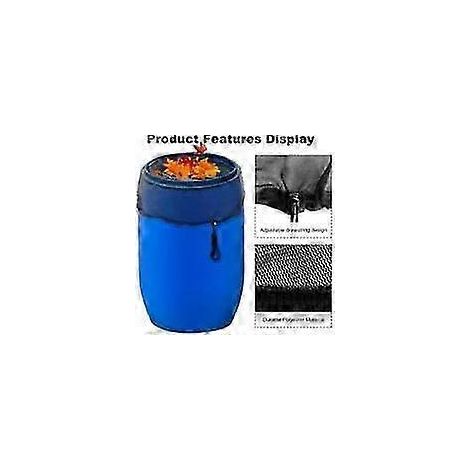 Filet de protection feuilles et moustiques pour tonneau de pluie - cordon réglable, 2 pièces