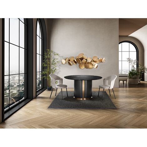 MESA COMEDOR ZOLO ROBLE OSC. (1/3)