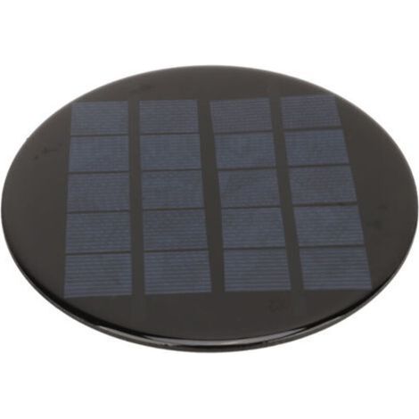 Mini-Rundsolarpanel 1,1 W 5 V 120 mm, 3,7 V wiederaufladbarer Akku, kleines polykristallines Silizium-Solarzellenmodul (1/5)