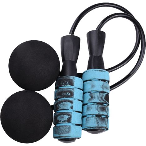 Corde à Sauter Sans Câble - Poignées Ergonomiques en Mousse Mémoire - Rotation 360° Sans Enchevêtrement - Pour Fitness Intérieur et Extérieur - 1 Pièce (1/5)