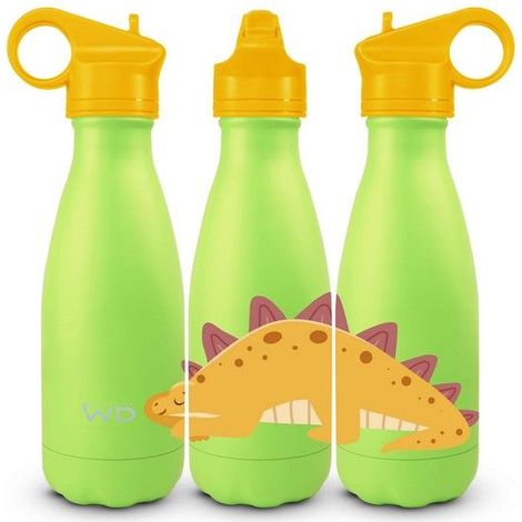 Bottiglia termica in acciaio inox con decoro dinosauro 260 ml WD LIFESTYLE