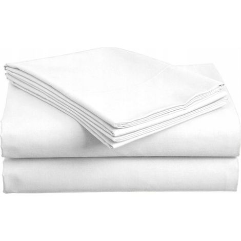 Sábana bajera ajustable Parylux Classic - Sin sistema de ajuste - Blanca - 180x230cm