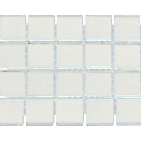 LOT DE 20 TESSELLES OR BLANC/ARGENT LISSE - TRAME NYLON - 20 PIÈCES 2 x 2 x 0,38 CM CASA LINEA