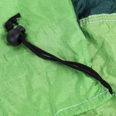 Hamac de camping portable pour une personne, avec sangle pour arbre (vert clair, bleu foncé) (1/5)