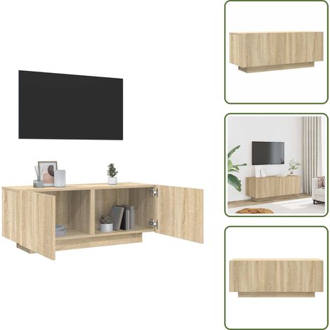 Mobile in legno multistrato - vidaXL Mobile per TV Rovere Sonoma 100x35x40 cm Legno Multistrato - Mobile TV rovere sonoma