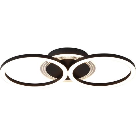 Plafonnier Contour noir - 13651BK