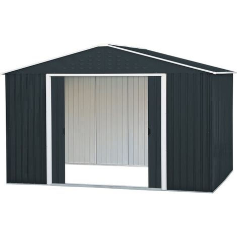 Caseta Cobertizo Metal Jardin Colossus Duramax (1/5)