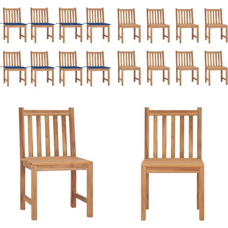 Gartenstühle 8 Stk. mit Kissen Massivholz Teak - Teakholzmöbel - Gartenstühle - Outdoormöbel - Esszimmerstühle - Balkonmöbel - Home & Living (1/5)