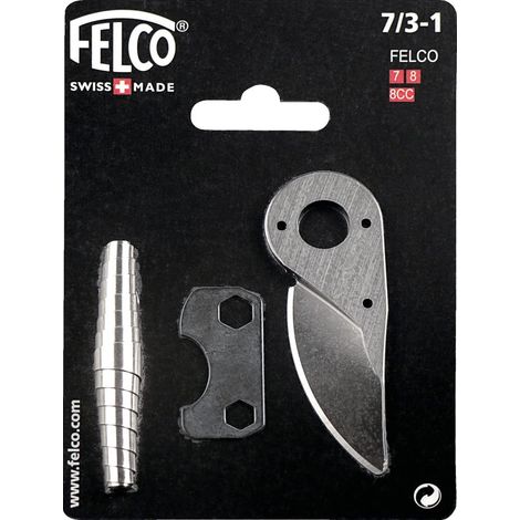 FELCO 7/3-1 Set di ricambi con lama/strumento/molla, argento, 35 x 15 x 5 cm (1/2)