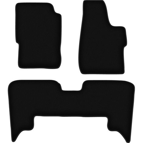 Tapis de sol en velours noir BASIC pour SUV Isuzu Trooper II (1992-2002)