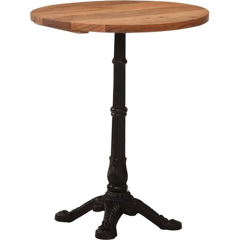 Maison Exclusive - Tavolino da Bistrot Ø60x76 cm in Legno Massello di Acacia