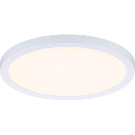 Panneau LED encastré Areo VariFit IP44 Blanc chaud 175 mm rond incl. 1x13 Watt Blanc Plafonnier matière plastique 3000 K (1/5)