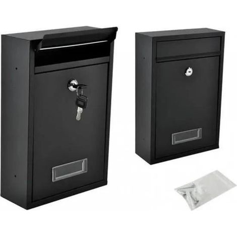 Northix Buzón S6237 acero negro