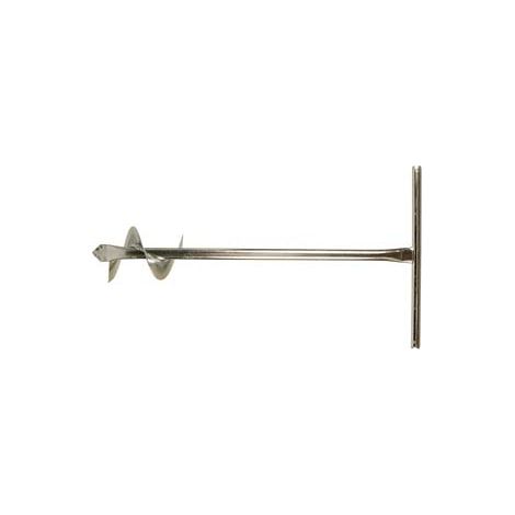TRIVELLA MANUALE CON ELICA  ø mm.150, asta tubolare ø cm.3x88h.    IL CAMPO