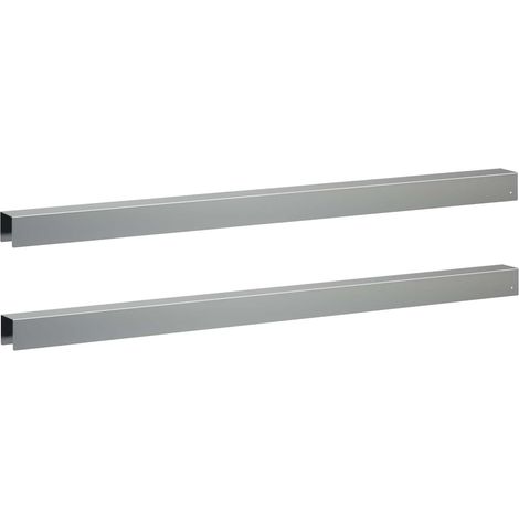 Garden Cover Profile 2 pcs 100 x 5 x 5 cm Galvanised Steel vidaXL