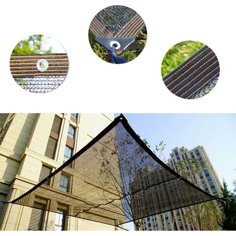 Sonnensegel 3x3m Sonnensegel Schatten Sonnenschirm für Terrasse Garten Rasen Hinterhof