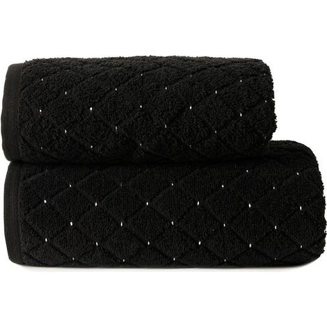 Oliwier - Frotteehandtuch - 70x140 cm - schwarz (1/3)