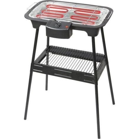 Barbacoa Eléctrica con Soporte: Termostato Regulable 2000W  Oferta exclusiva