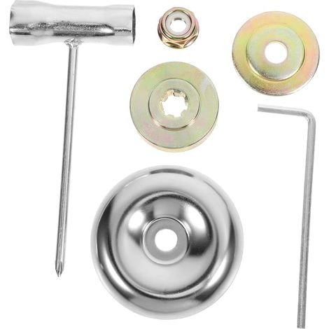 Kit de accesorios para desbrozadora Abaodam de 6 piezas con adaptador de cuchilla para cortacésped, mantenimiento de jardines y compatibilidad con husillos. (1/5)