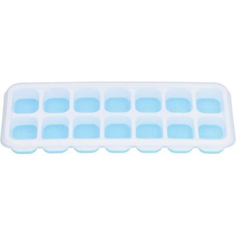 Bac à glaçons - Tbest - Silicone - Couleurs vives - Empilable - 25 x 9,5 x 3 cm (1/4)