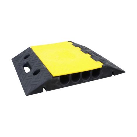 Protège câble RS PRO, Ø interne: 35mm, long. 500mm, Caoutchouc Noir/Jaune ( Prix pour 1 )