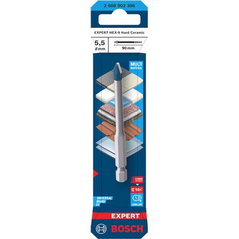Bosch EXPERT Bohrer HEX-9 Hard Ceramic, 5,5 x 90 mm