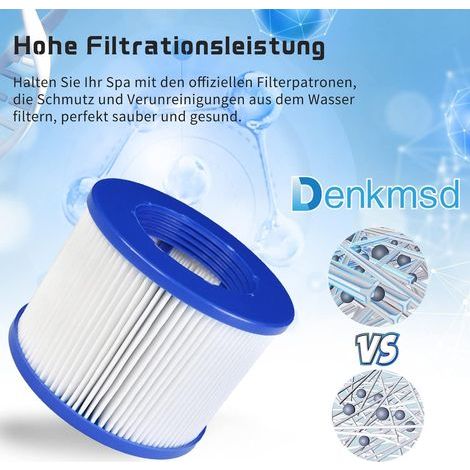 Filtre Spa Infinite a Visser, Cartouche filtrante pour Clever Spa, Cartouche Filtrante pour Spa Gonflable, Filtre 75 x 100 mm, Filtre Spa lumix, pour Cosy Spa (2 pièces) (1/4)