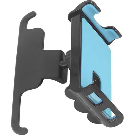 Support téléphone voiture 360° rotation fixation solide grille d'aération dossier siège compatible Tesla Model 3 Y bleu type B (1/5)
