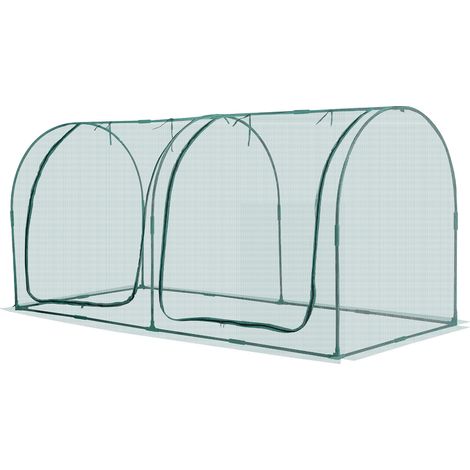 Mophorn Reti Protettive per Giardinaggio 2,48 x 1,2 x 1,2 m con Porta a Cerniera, Struttura Robusta Resistente al Vento, Facile da Montare, Copertura per Aiuole Rialzate da Esterno (1/5)