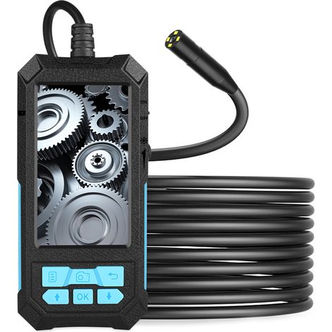 Endoscope Industriel avec écran IPS 4.5" - Diamètre 14mm, Résolution 2560x1944, Autofocus, IP68, 4 LEDs dimmable, Batterie 2600mAh, Adapté TF 128GB (Équipements Industriel, Auto, Plomberie) (1/5)