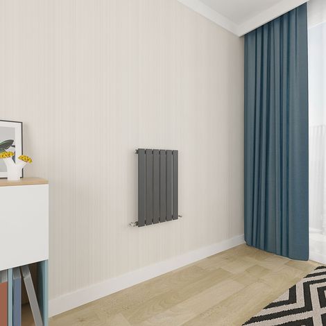Acezanble Anthracite Flat Panel Radiator 600 x 408mm Single Panel