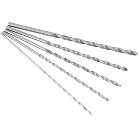 Foret hélicoïdal acier rapide 2-5mm Longueur 150mm Pour perçage bois dur Coupe nette sans éclat (1/4)